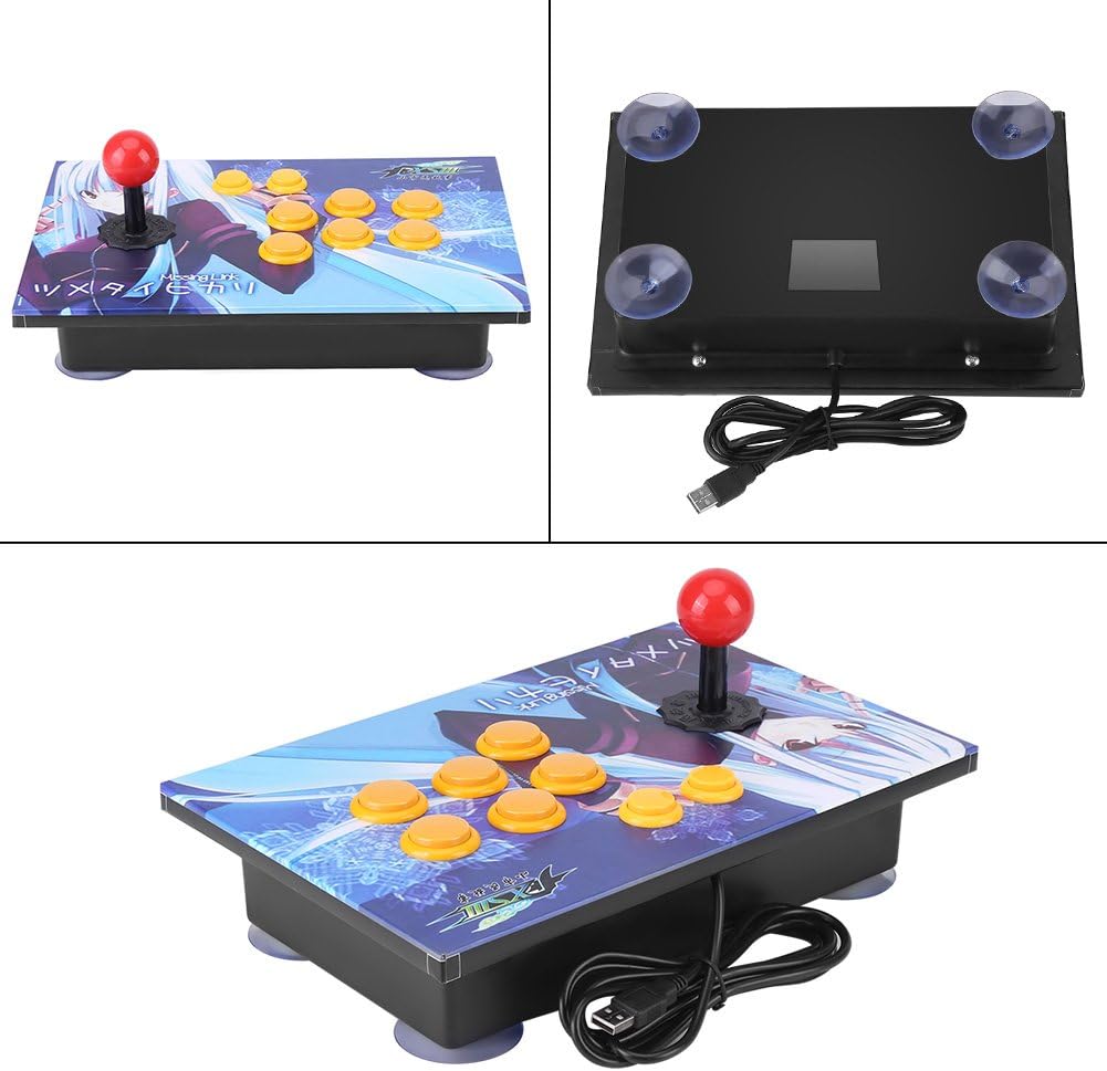 PC Arcade Game USB Stick Buttons Controller Zero Delay 8 Directions Joystick Control Device for PC Win7/ Win8/ Win10