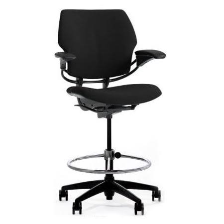 Humanscale Freedom Chair Stool Fully Adjustable Model in Black