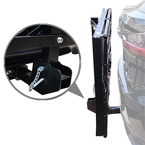 500 Lbs Heavy Duty Hitch Mount Cargo Carrier 60" x 24" x 14.4" Folding Cargo Rack Rear Luggage Basket Fits 2" Receiver for Car SUV Camping Traveling