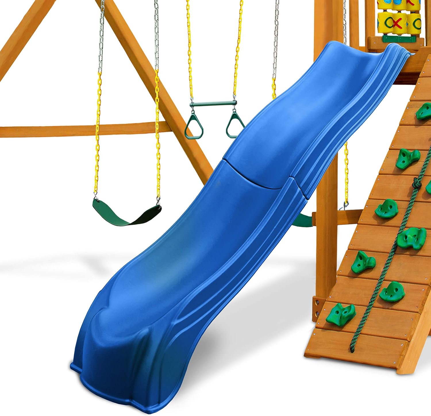 Swing-N-Slide Ws 5032 Olympus Wave Slide 2Piece Plastic Slide for 5' Decks, Blue