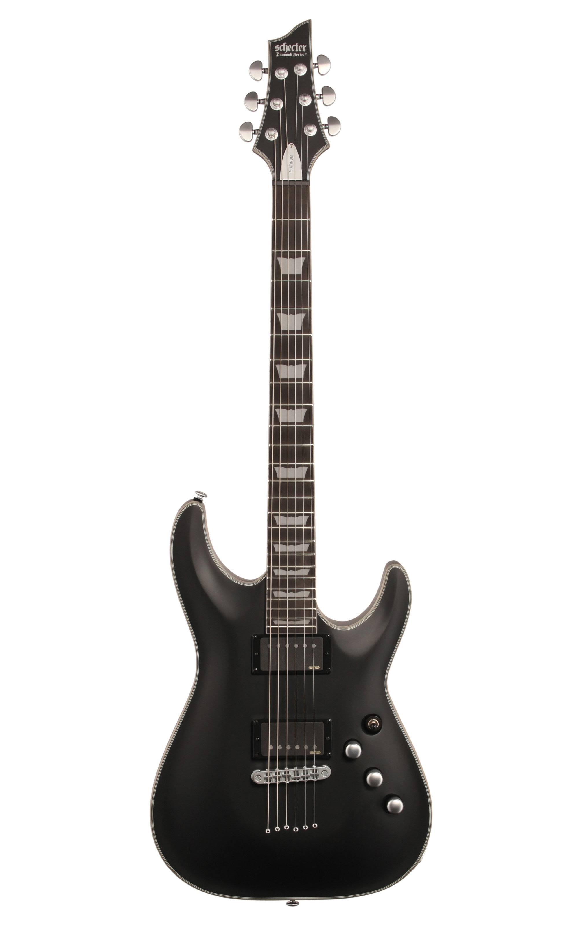 Schecter C-1 Platinum Electric Guitar (Satin Black)