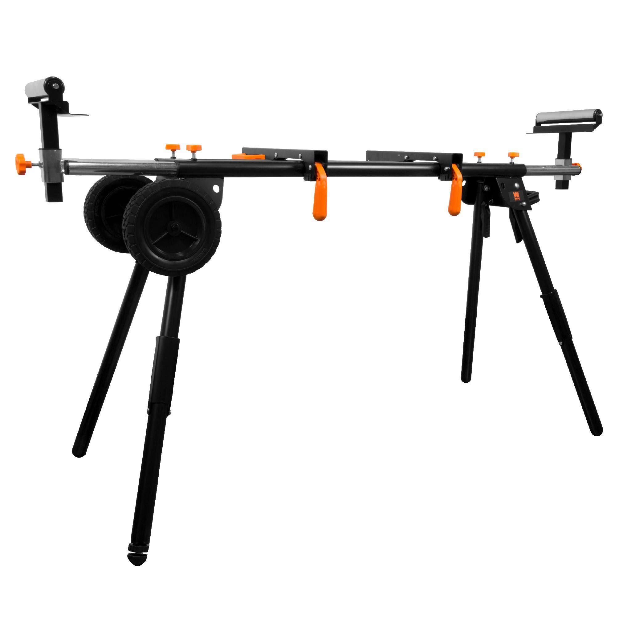 Wen MSA330 Collapsible Rolling Miter Saw Stand with 3 Onboard Outlets