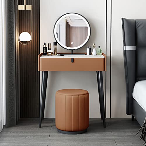 Storage Desk Vanity Table Set Bedroom Modern Dresser Ladies Fashion Dresser Dresser Storage Cabinet Dresser with Drawers Desk for Bedroom(L60cm)