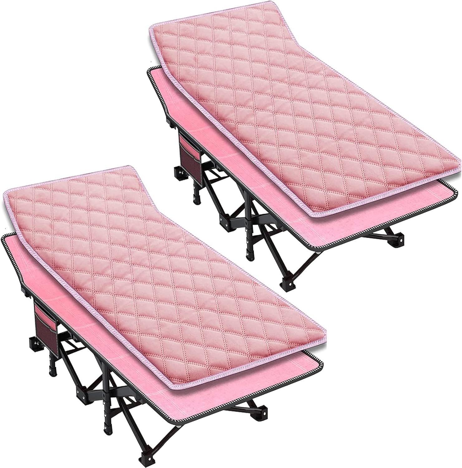 Folding Camping Cots for Adults Heavy Duty cot with Carry Bag, Portable Sleeping Bed for Camp Office Use Outdoor Cot Bed for Traveling