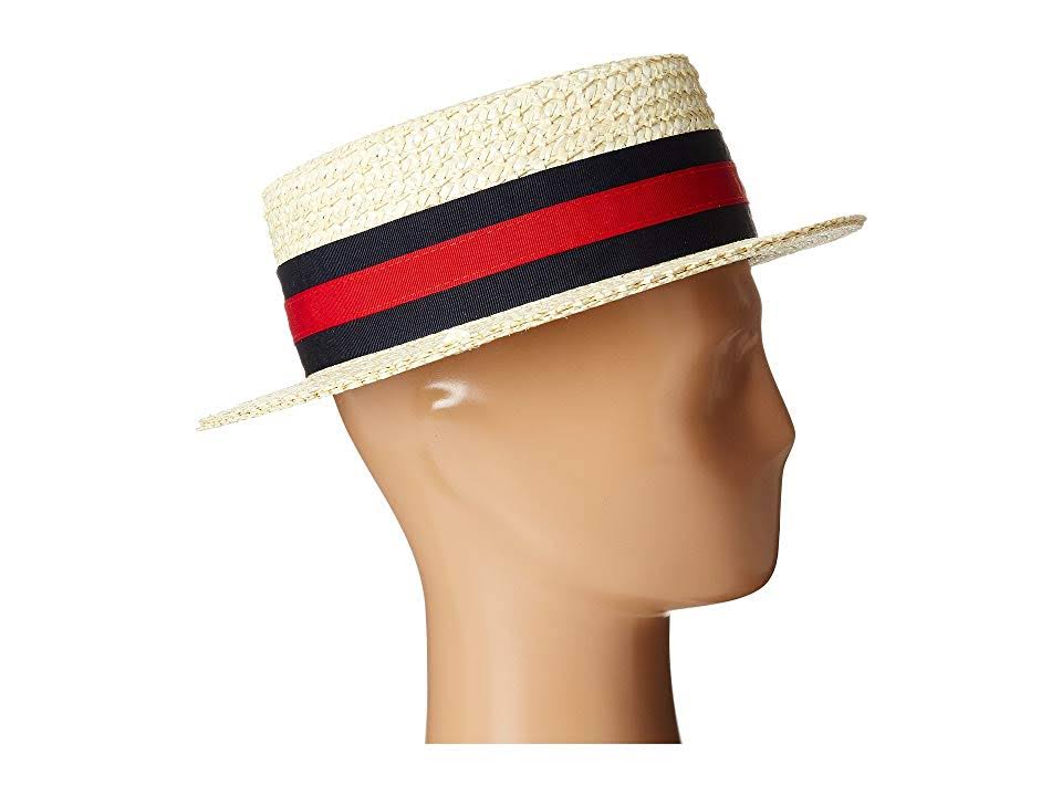 Scala Classico Straw Boater Hat Men&s Size: M