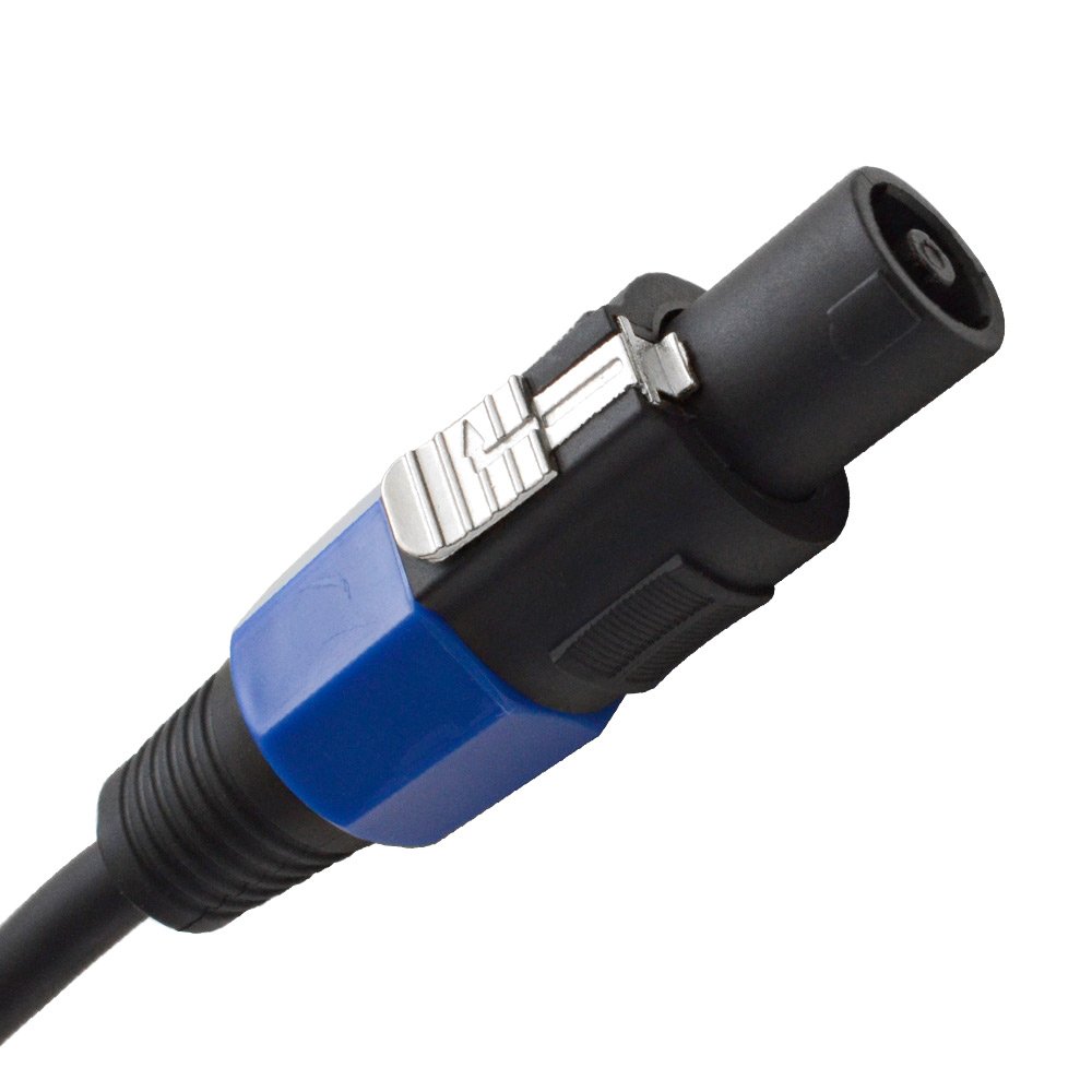 Seismic Audio - SASPT14-25 (2 Pack) - 25 Foot Speakon to 1/4 PA DJ Speaker Cable - 2 Conductor - 14 Guage Pack of 2