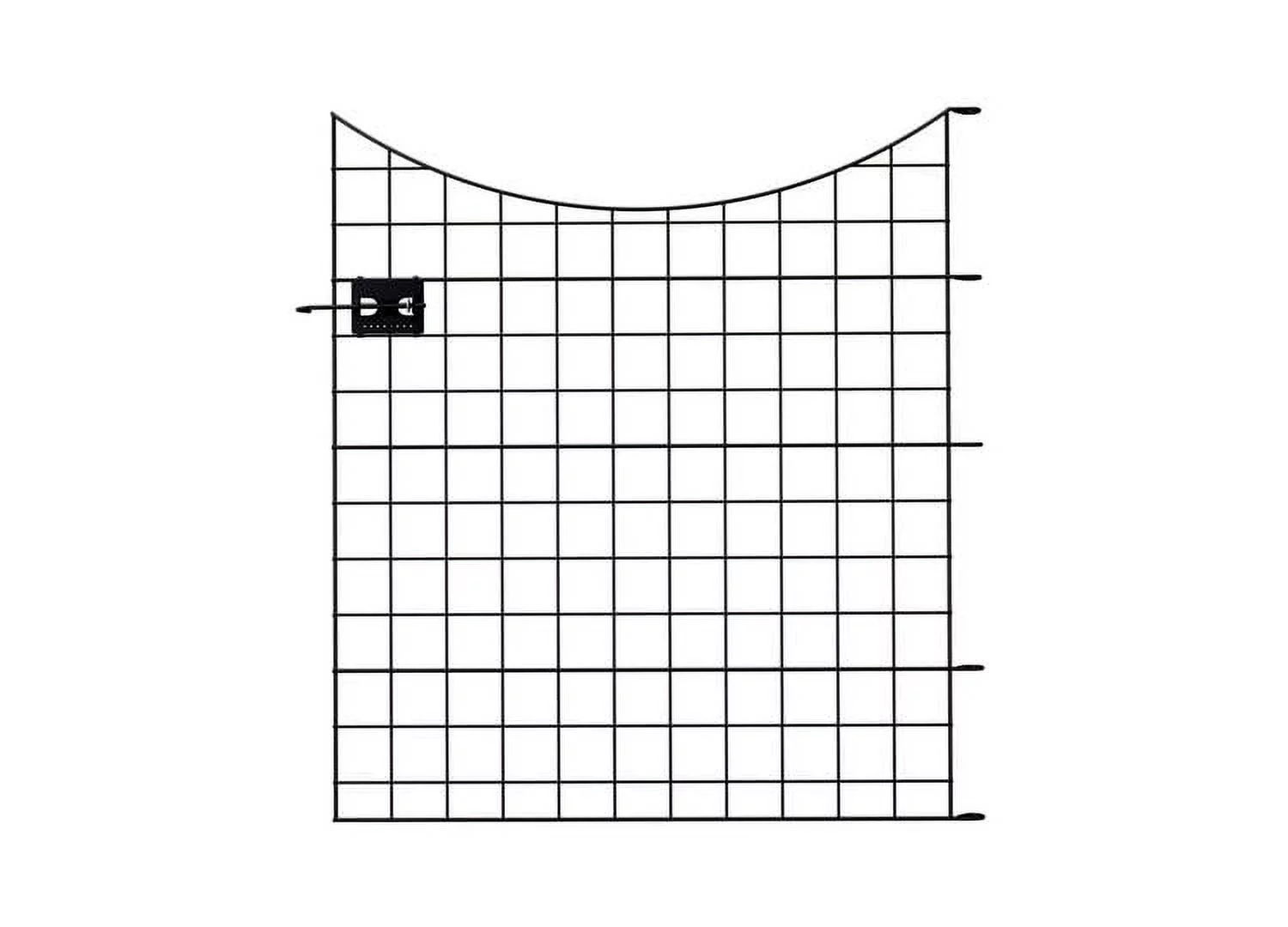 Zippity Outdoor Products 38in Semi-Permanent Black Metal Garden Gate with 4 Fence Panels