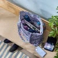 Vera Bradley Women's Cotton Vera Tote Bag Fresh-Cut Floral Green