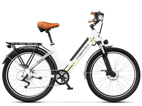 DriftGod 26" Electric Bike for Adults – Powerful 1000W Motor, 48V Removable Battery, 7-Speed, Front Suspension & LCD Display – Commuter and Mountain EBike for Women