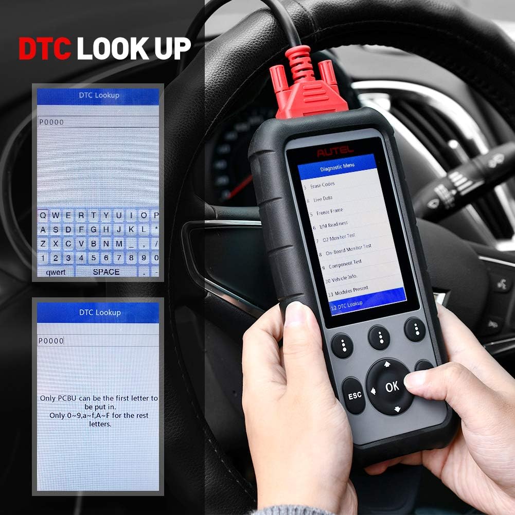 Autel 4 System Scanner MD806 Car Diagnostic Tool Diagnoses for ABS, Engine, Transmission, SRS Full OBD2 Functions Car Scanner for Both Mechanics and DIYers