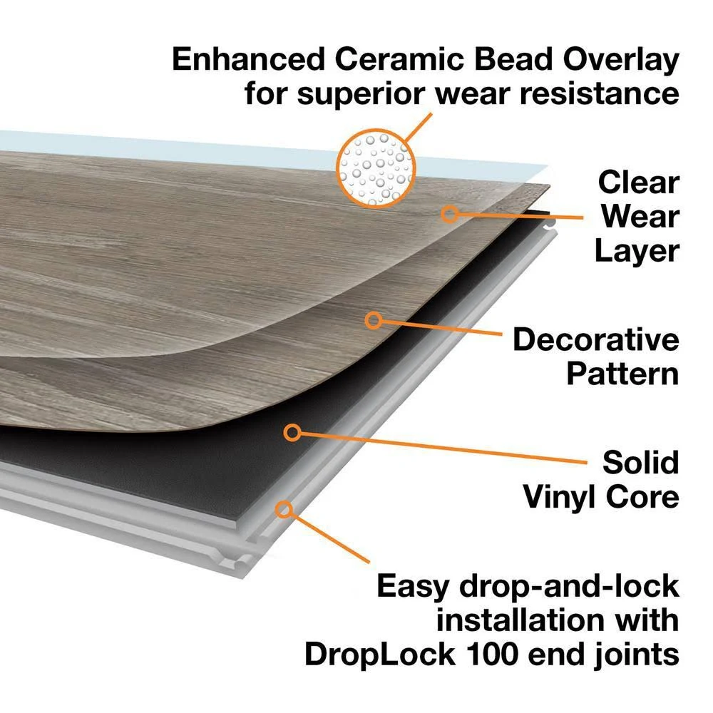 Home Decorators Collection True Cherry 7.5 in. L x 47.6 in. W Luxury Vinyl Plank Flooring (24.74 Sq. ft. / CASE)