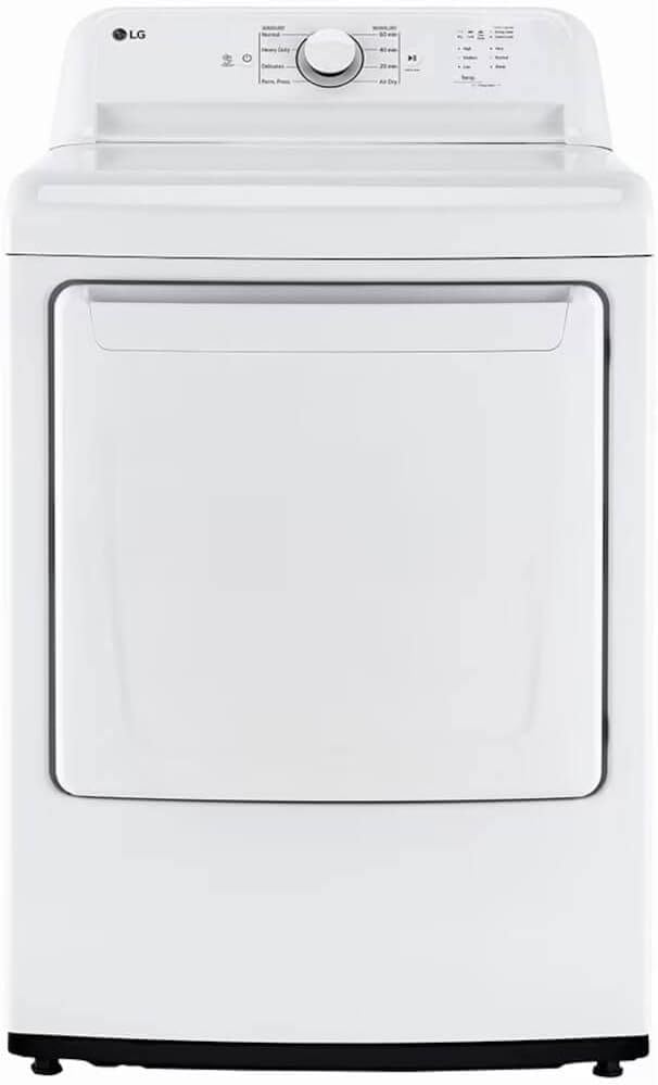 LG DLE6100W 7.3 Cu. Ft. White Front Load Smart Electric Dryer