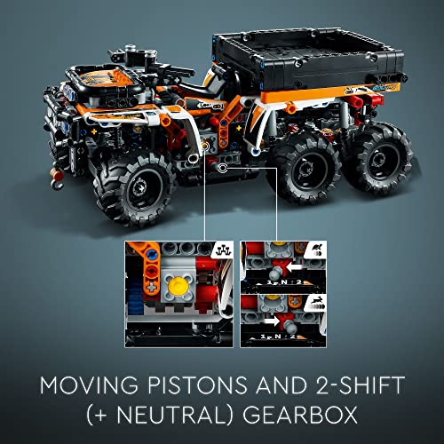 LEGO Technic All-Terrain Vehicle 42139, 6-Wheeled Off Roader Model Truck Toy, ATV Construction Set, Birthday Gift Idea for Kids, Boys and Girls
