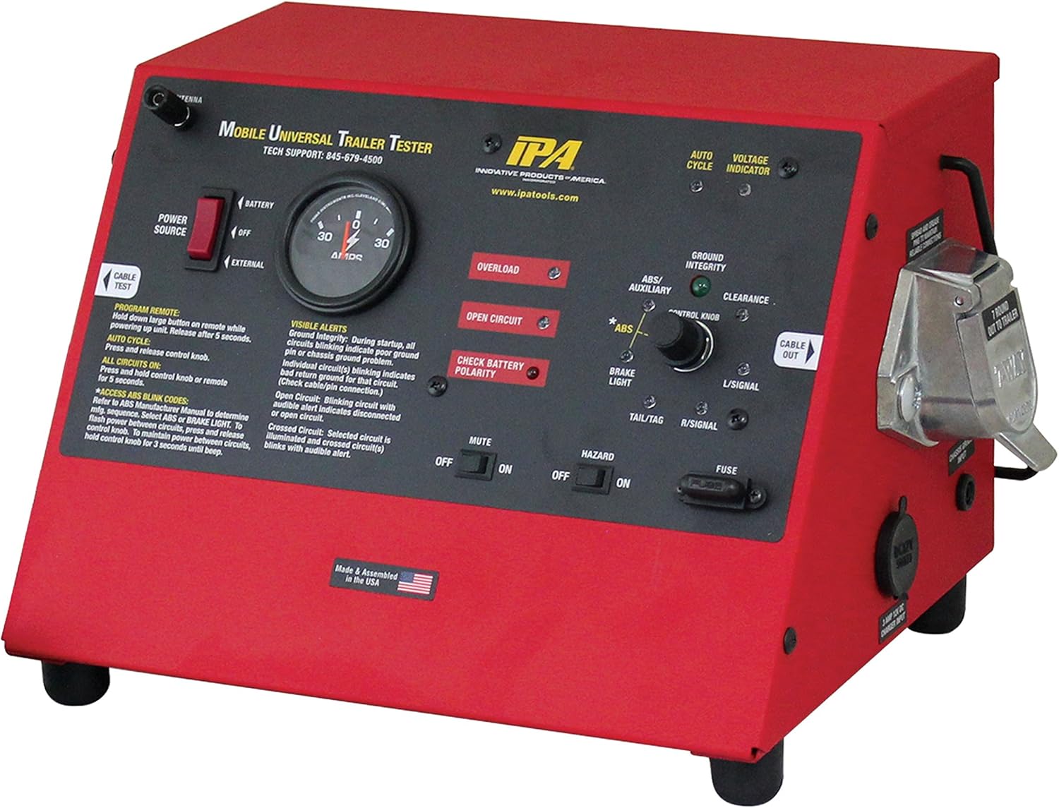 IPA 9007A Smart MUTT Trailer Tester (7 Round Pin Style)