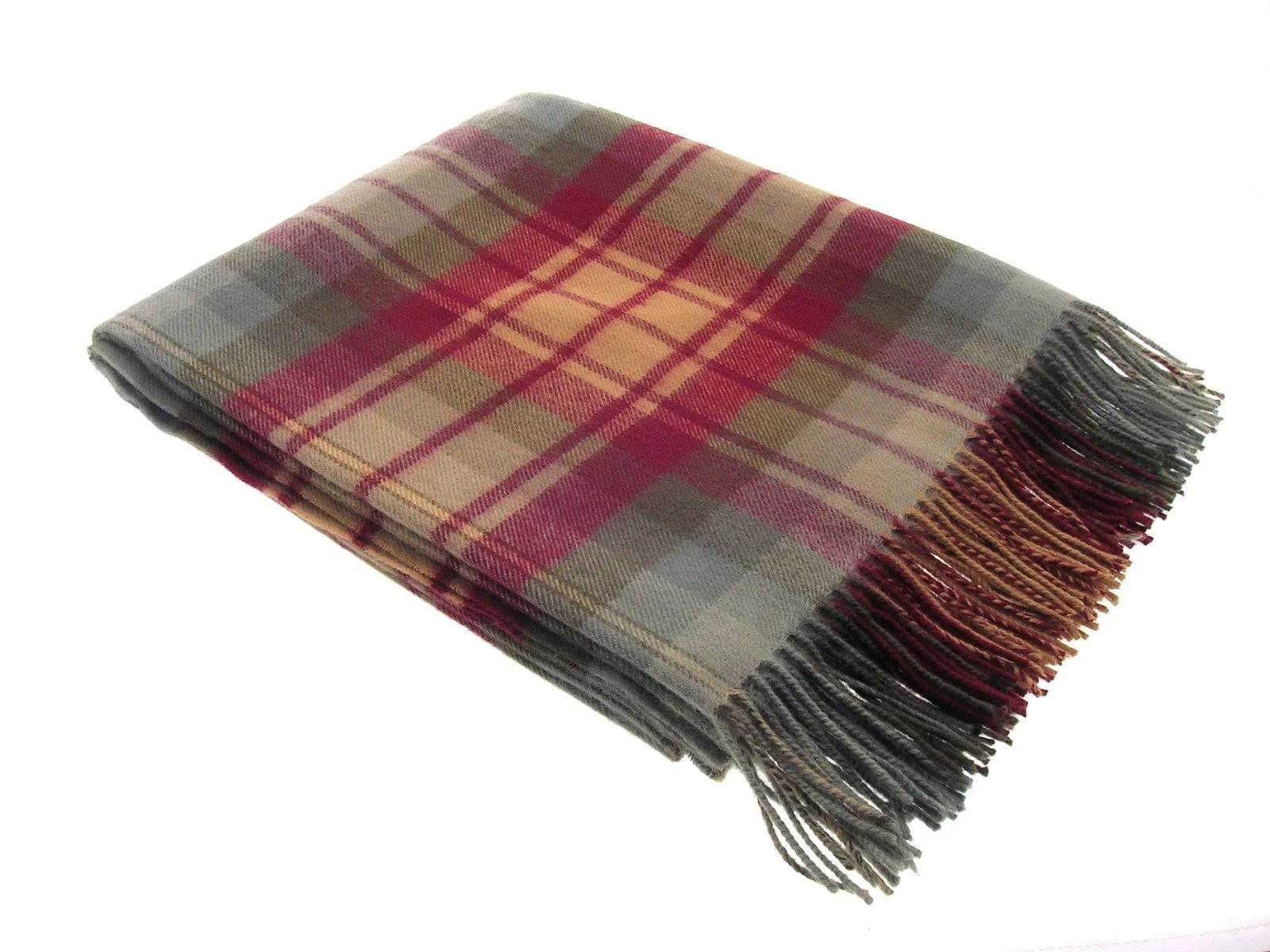 Lochcarron 100% Lambswool Auld Scotland Tartan Blanket