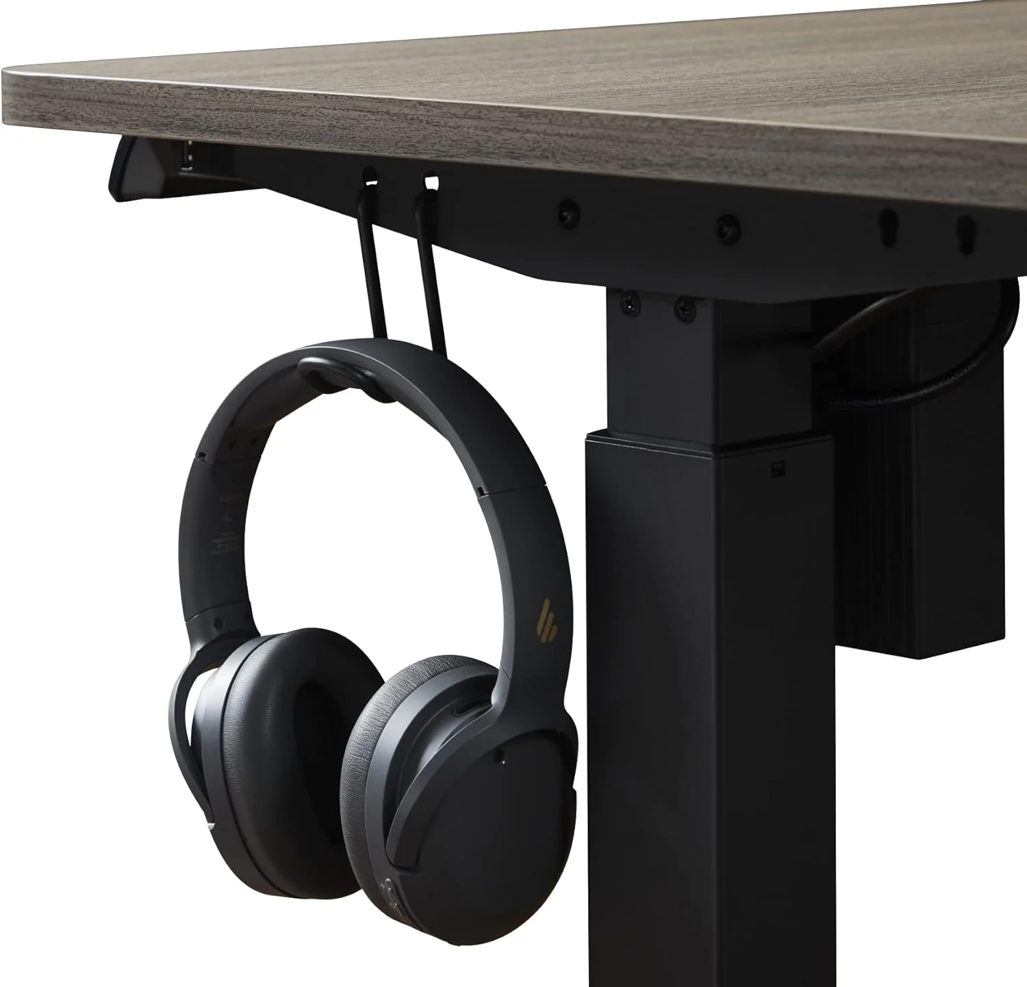 Electric Height Adjustable Standing Desk, 48" Home Office Wooden Computer Desk Ergonomic Memory Control Workstation Sit Stand Desk, Grey Oak