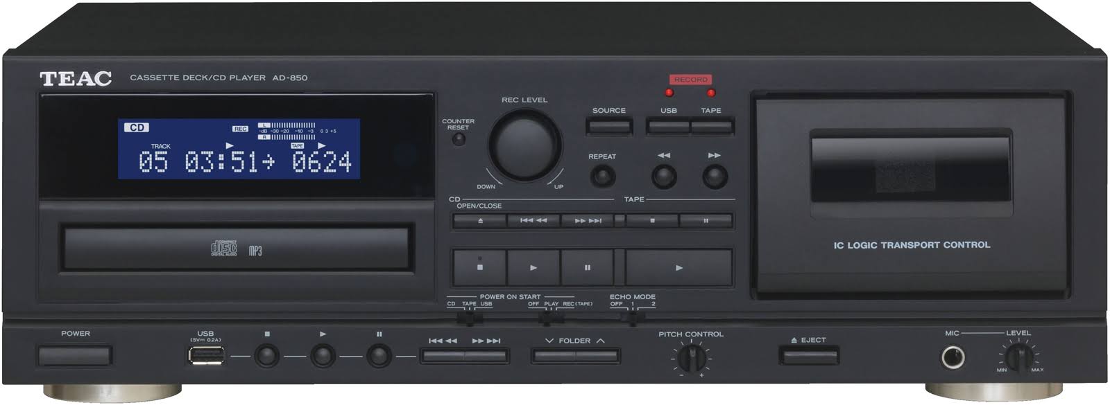 Home Teac AD-850 Cassette Deck CD Player