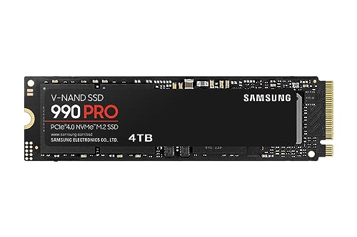 Samsung 990 PRO SSD NVMe M.2 PCIe Gen4, M.2 2280 Internal Solid State Hard Drive, Seq. Read Speeds Up to 7,450 MB/s for High End Computing, Gaming, and Heavy Duty Workstations, MZ-V9P2T0B/AM