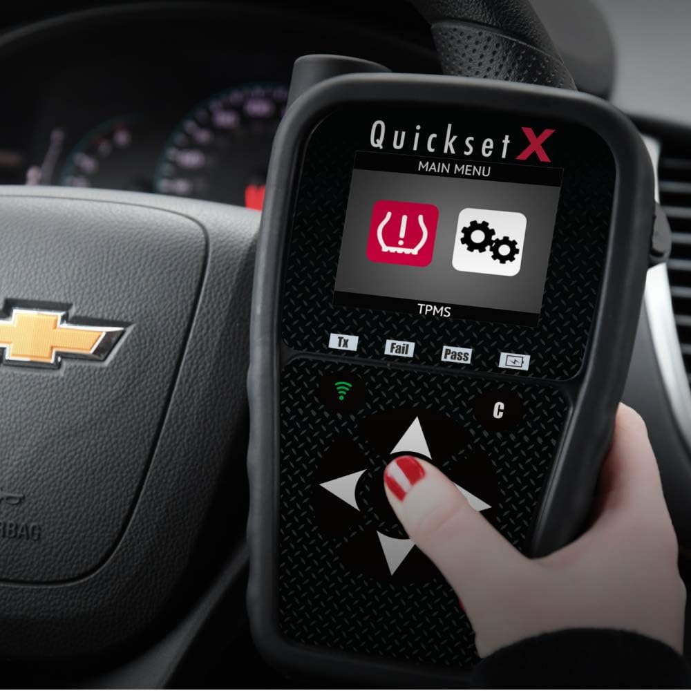 ATEQ Quickset X TPMS Activation and ECU Reset Tool Includes OBD Cable - Domestic, European and Import Vehicle Coverage up to 2020
