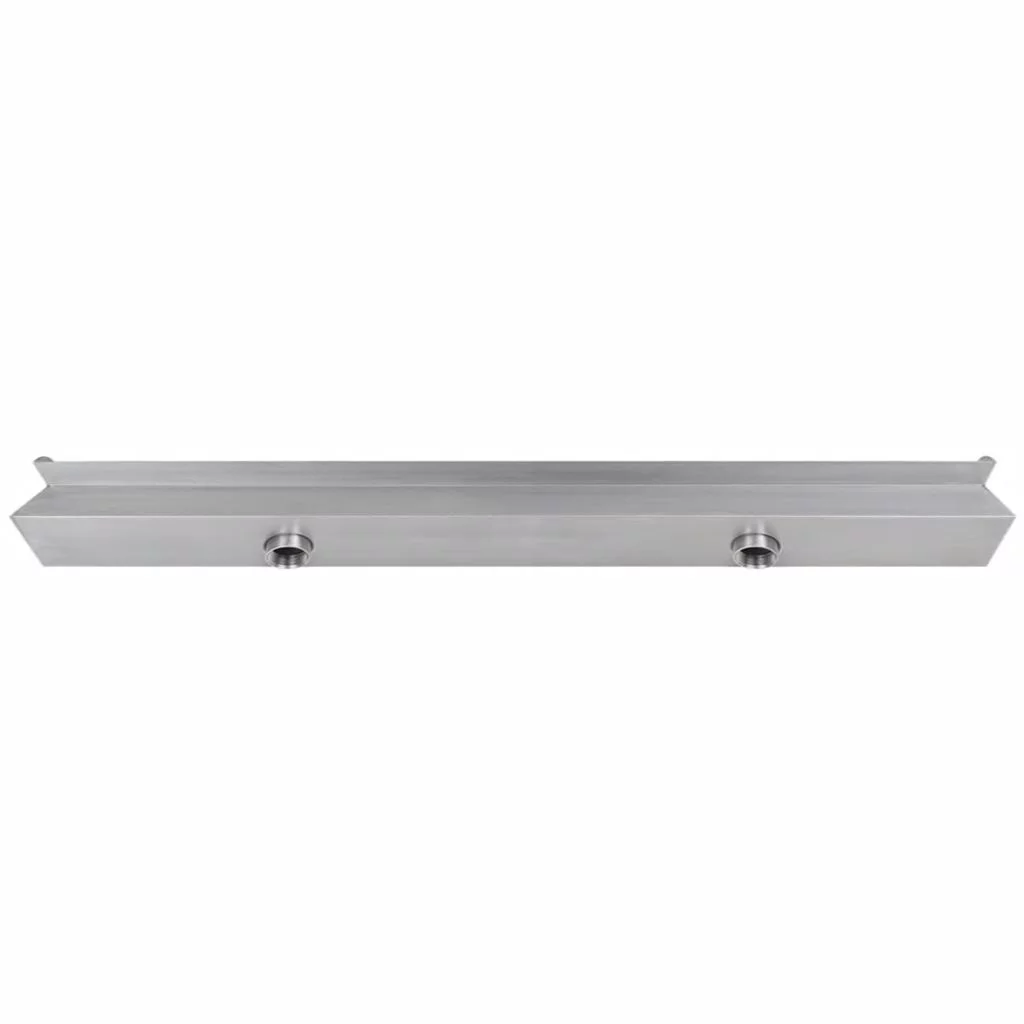Suzicca Rectangular Waterfall Pool Fountain Stainless Steel 47.2"