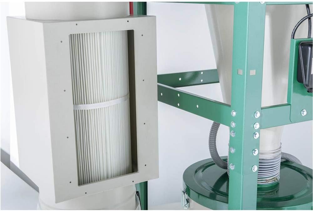 Grizzly Industrial G0440HEP - 2 HP Dual-Filtration HEPA Cyclone Dust Collector