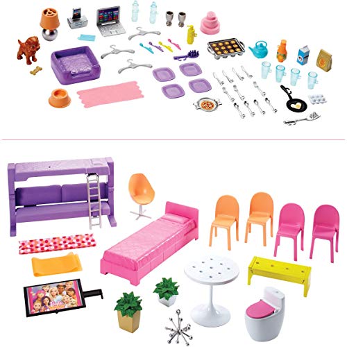 Barbie Dreamhouse Dollhouse with Pool, Slide and Elevator, Plus Lights, Sounds and 70+ Total Accessories, for 3 to 7 Year Olds