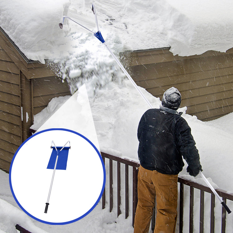 Premium 21′′ Roof Snow Rake Removal Tool with Adjustable Handle