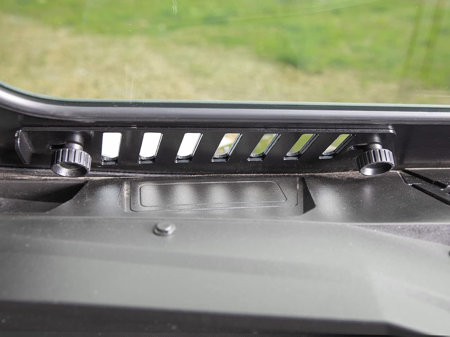 SuperATV Glass Windshield for 2020+ Kawasaki Teryx KRX 1000 | Aluminum Frame | DOT Approved Laminated Safety Glass Windshield | Includes Manual Wiper | Built-in Vent