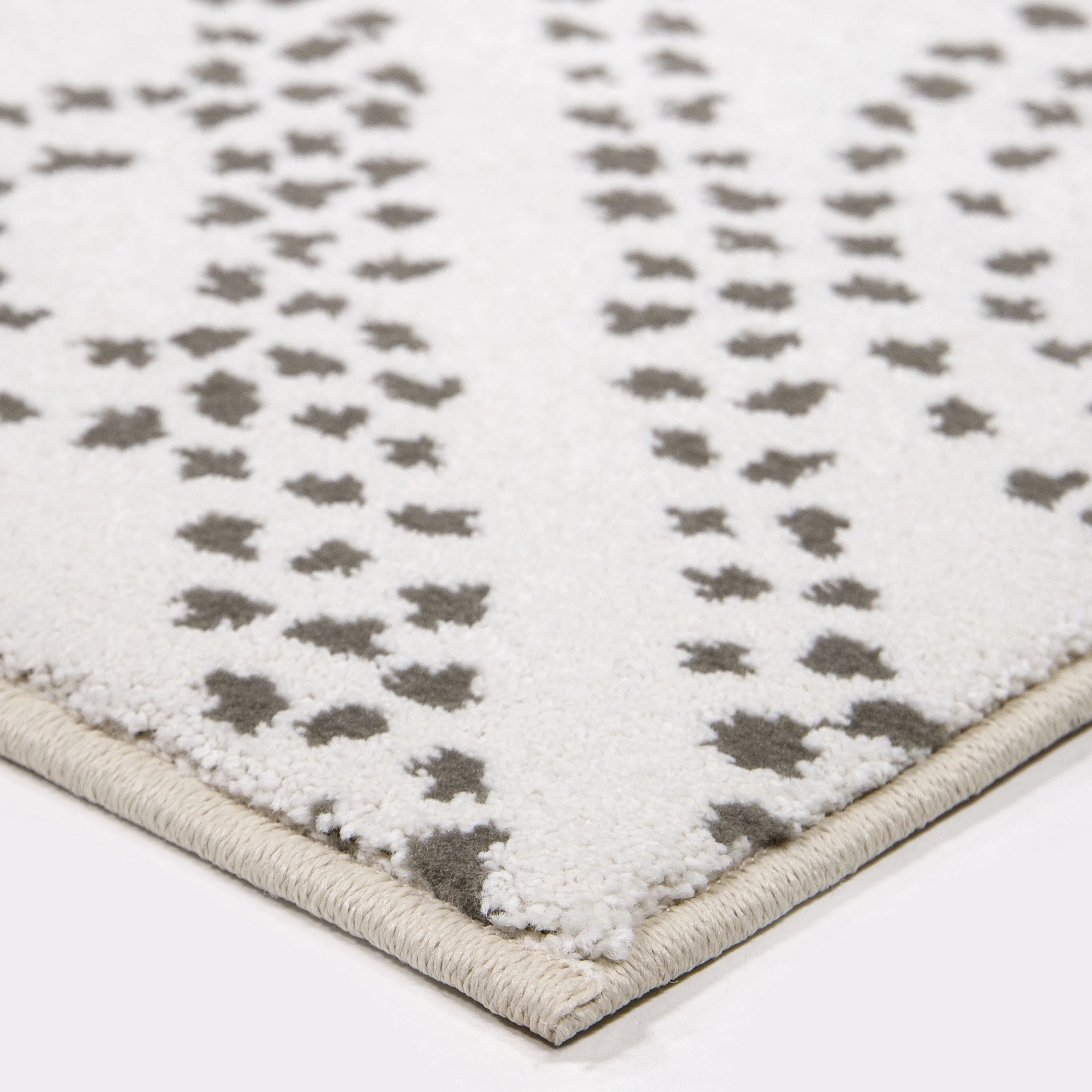 My Texas House Saltillo 5'3" X 7'6" Natural White Bohemian Area Rug