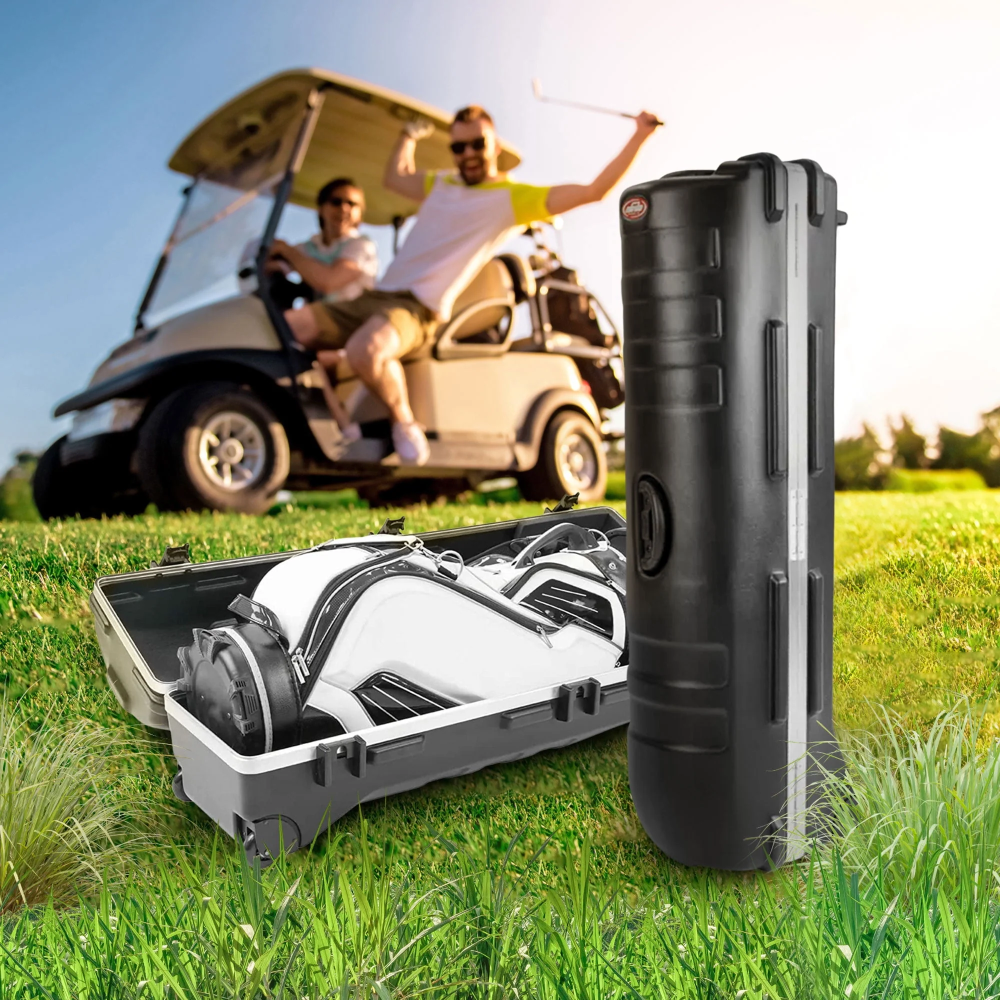 SKB Cases ATA Staff Pro XL Hard Plastic Storage Wheeled Golf Travel Case