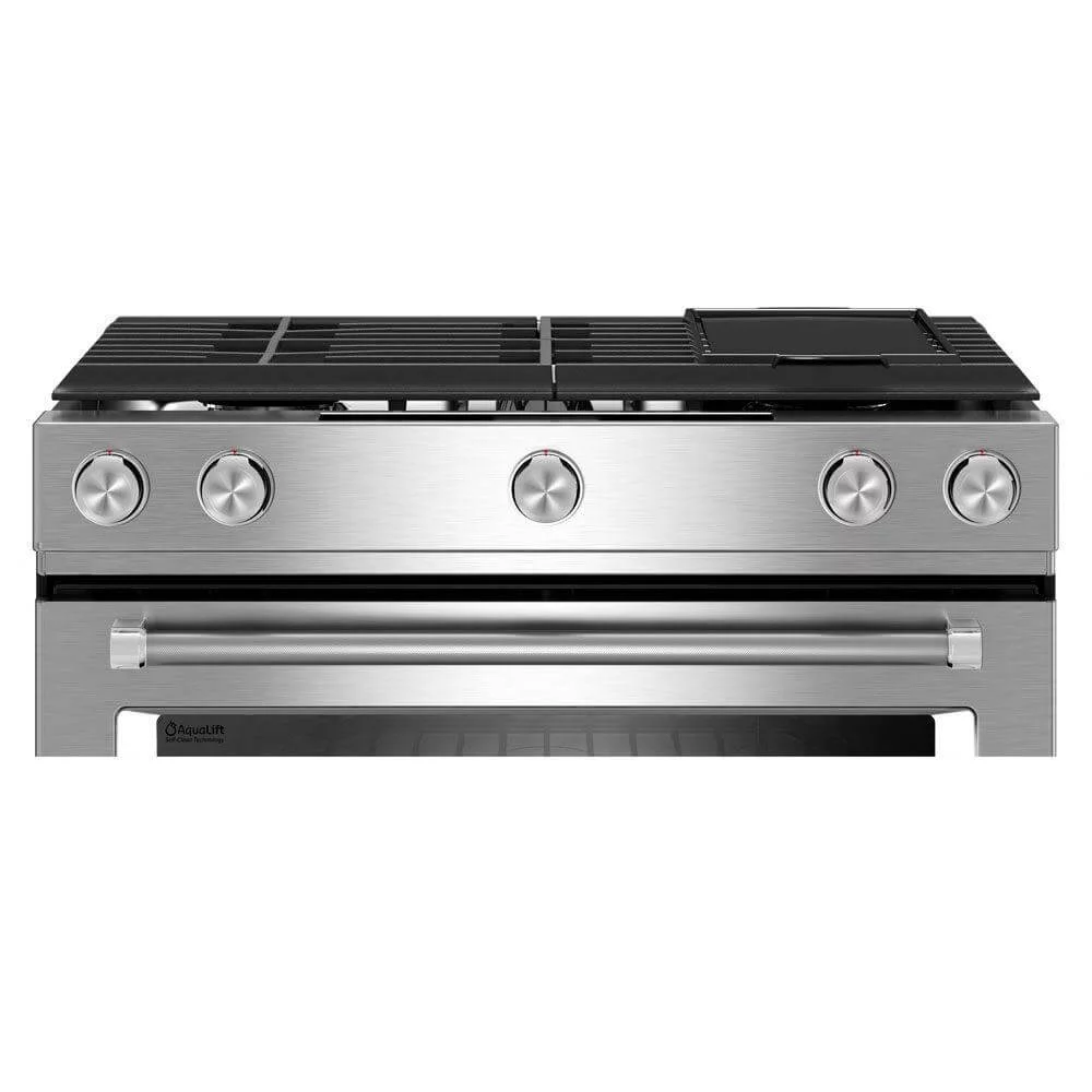 Kitchenaid Ksgb900e 30" Wide 6.5 Cu. Ft. Slide-In Gas Range - Stainless Steel