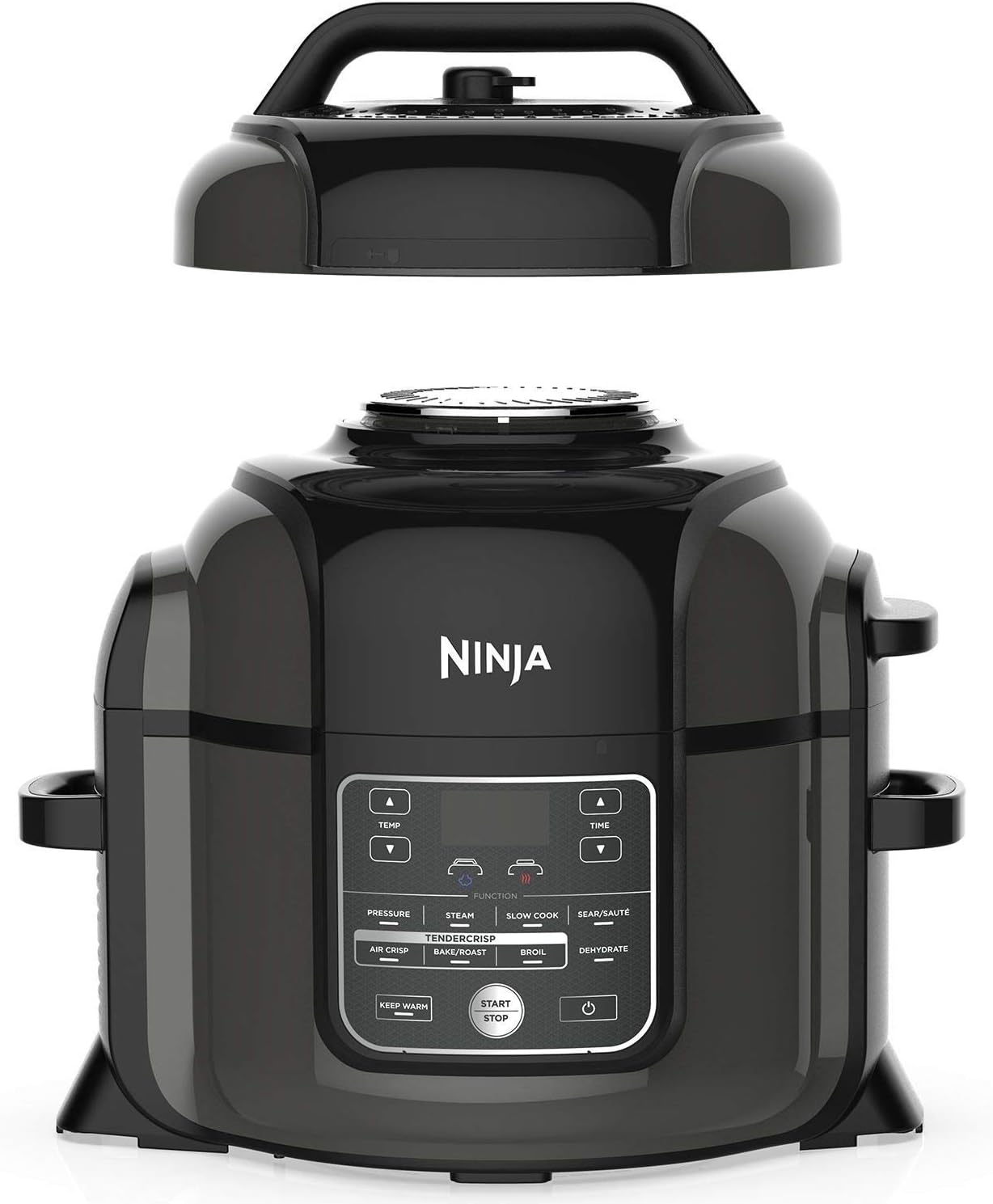 Ninja OP305 Foodi 6.5 Quart Pressure Cooker That Crisps, Steamer & Air Fryer with TenderCrisp Technology Multi-Cooker and Fryer All-in-One (Renewed)