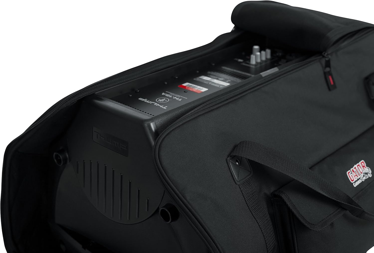 Gator Cases Heavy-Duty Speaker Tote Bag for Compact 12" Speaker Cabinets; Fits QSC K12, Yamaha DXR12 and more (GPA-TOTE12)