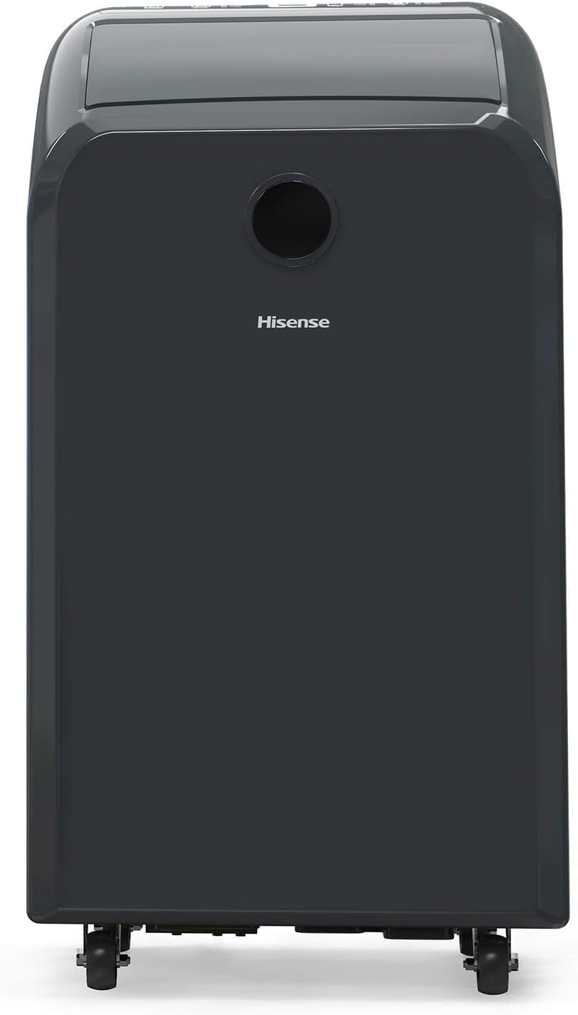 Hisense Portable Air Conditioner 9,000 BTU Cooling Dehumidifier Fan for Rooms up to 400 sq.ft, Remote Control, Long Distance Air Flow, 3 Modes - Cool, Dehumidify, Noise 49 db, - AP0921CR1G (Renewed)