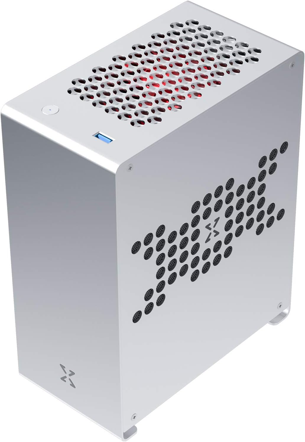 A1 Mini ITX Case Desktop PC Case Micro Slim Portable 2021 Small Backpack Aluminum Alloy Chassis DIY Installation for Gaming and Home Use