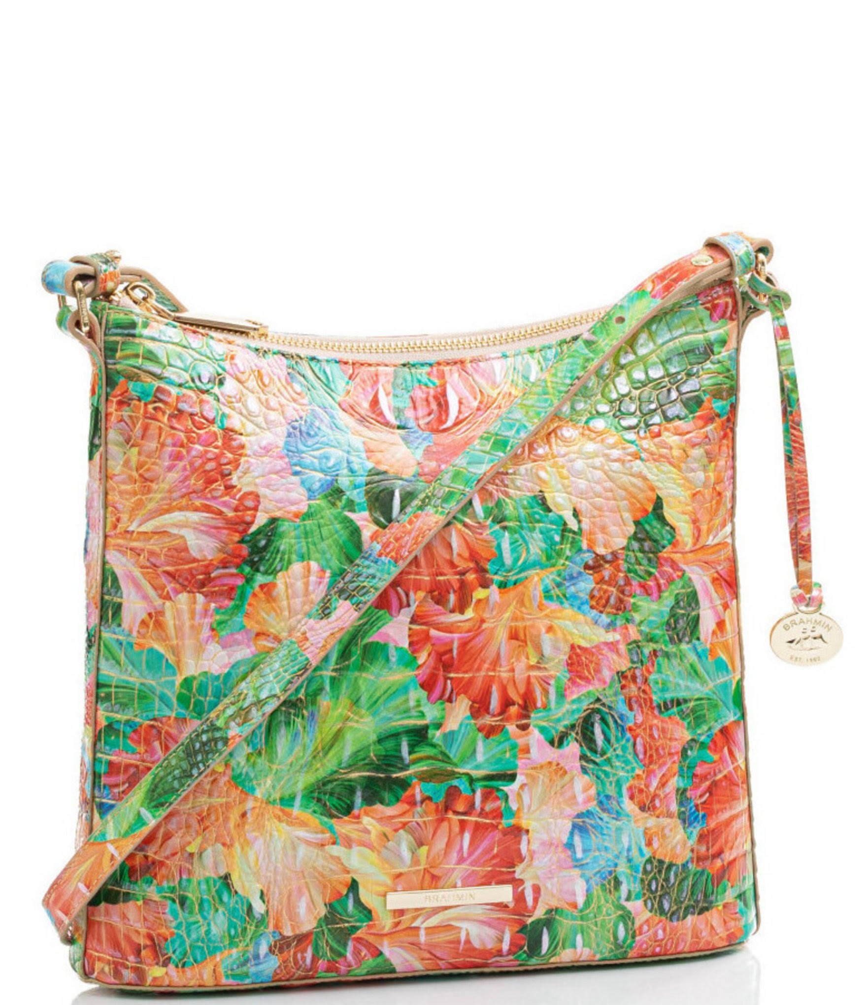 Brahmin Katie Leather Crossbody - Camel Safari Melbourne