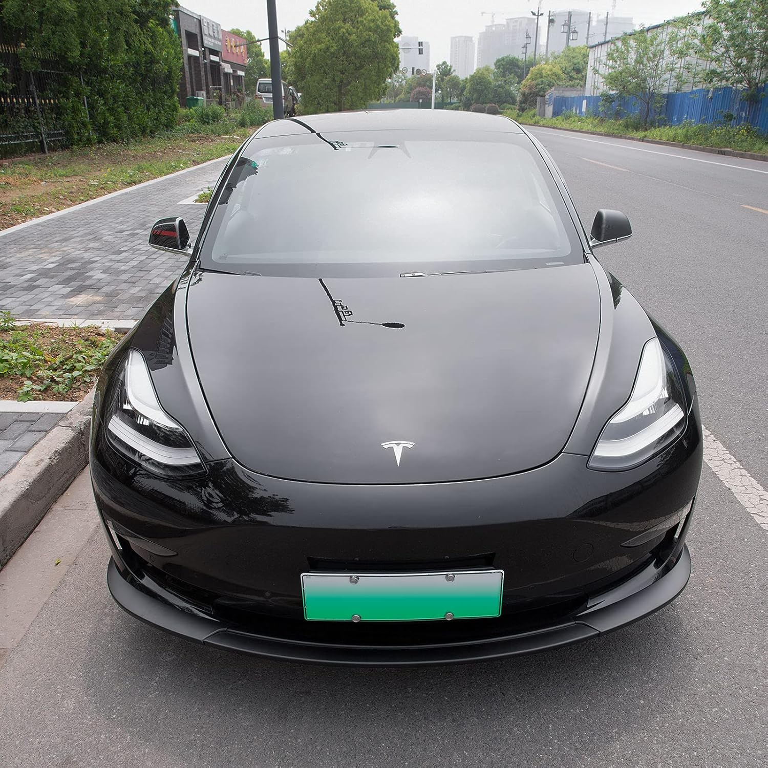 Xipoo Fit Tesla Model 3 Front Lip Front Bumper Lip Spoiler Wing