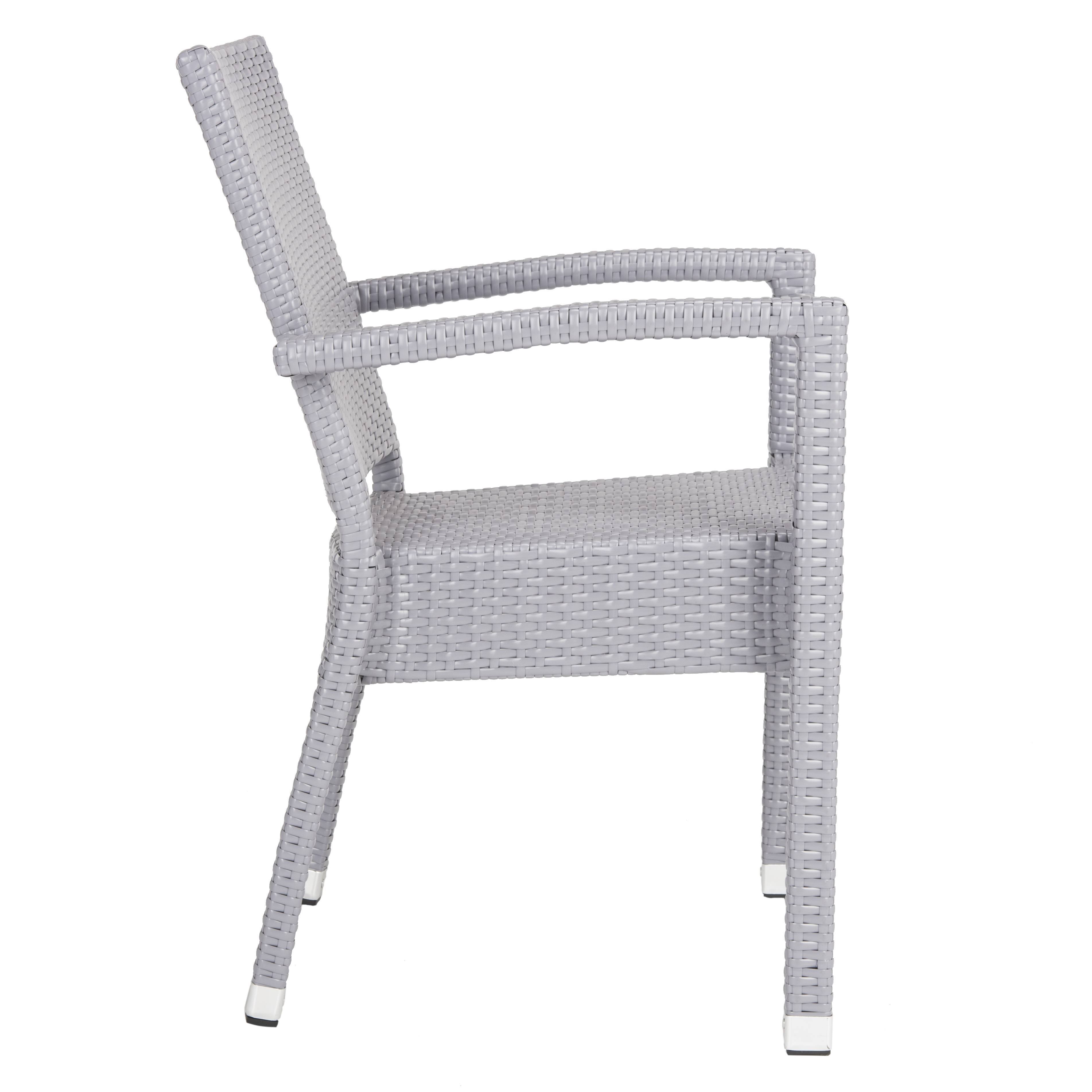 Safavieh Kelda Stacking Arm Chair - Grey (Set of 2)