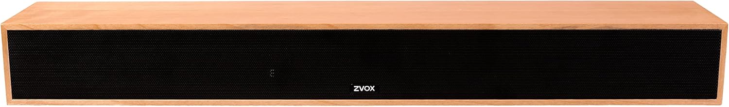 ZVOX AccuVoice 24" Wood TV Speaker with 12 Levels of Voice Boost - AV357, 30-Day in Home Trial (Black)