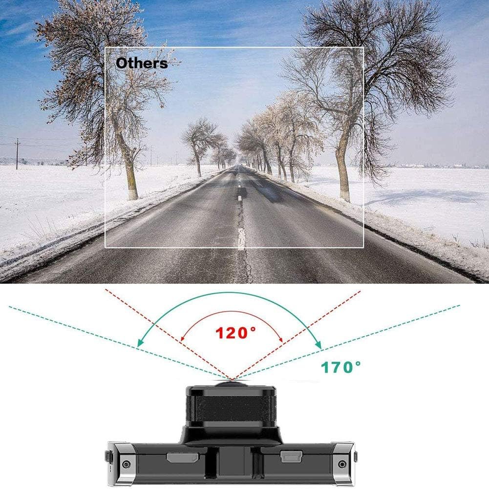 Dash Cam Dash Camera Double Recording Full 1080P HD Recording DVR Cam Video Recorder in Car Camera Dashcam for Cars 170 Wide Angle WDR with 3.0" LCD Display Night Vision Motion Detection G-Sensor