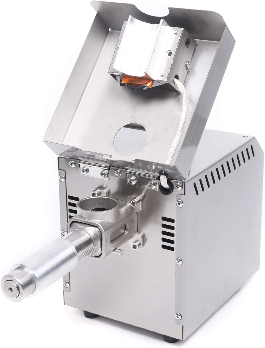 Oil Press Machine, 600W Oil Extractor, Stainless Steel Kitchen Oil Expeller Press Mill, Cold & Hot Pressing Oil Presser Maker for Commercial & Home Use