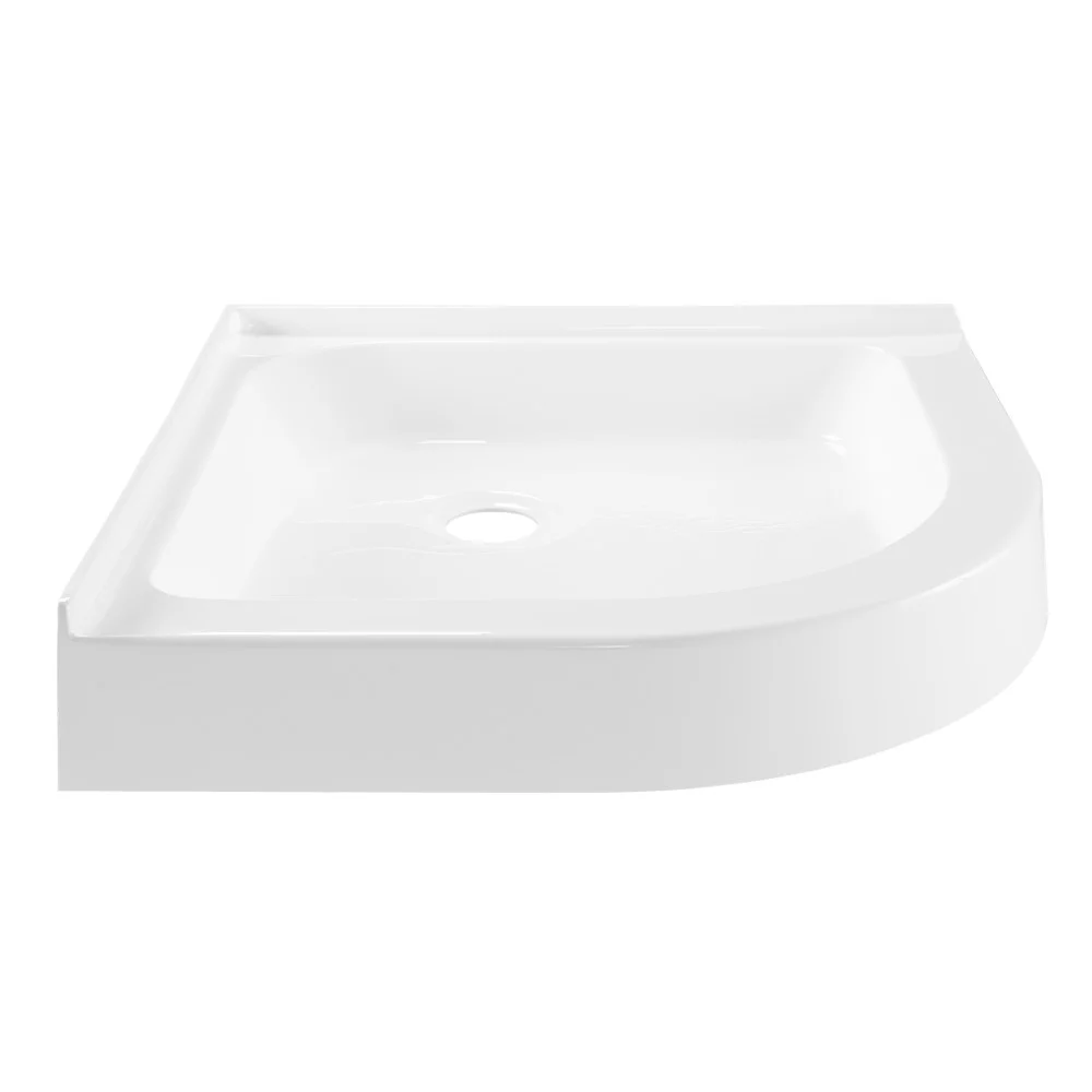 Swiss Madison Voltaire 32 x 32 Acrylic White, Single-Threshold, Center Drain, Neo-angle Shower Base