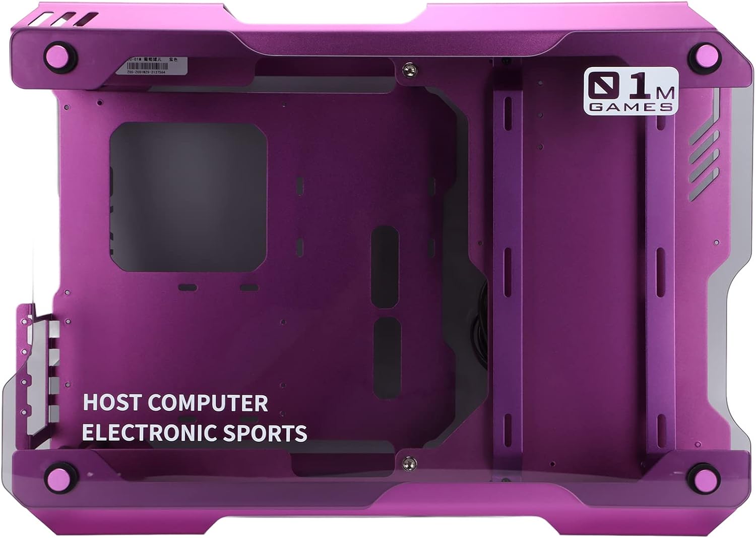 Dilwe Premium Mid-Tower ATX Case PC Gaming Case, Tempered Glass Panels Gaming PC Case Computer Chassis, ATX Matx Open Style Water Cooled Mini Gaming Chassis