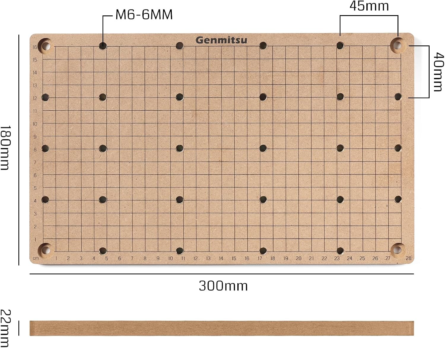 Genmitsu 3018-PROVer V2 Upgraded Desktop CNC Router Machine with GRBL Offline Control + CNC MDF Grid Spoilboard