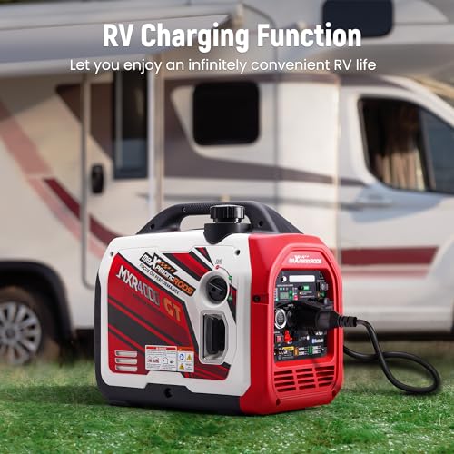maXpeedingrods 4000 Watt Dual Fuel Inverter Generator with Bluetooth® Control Start and Display, RV Ready, Electric Start, Quiet for Outdoor Camping, Home Backup, Garden，PGMA Compliant