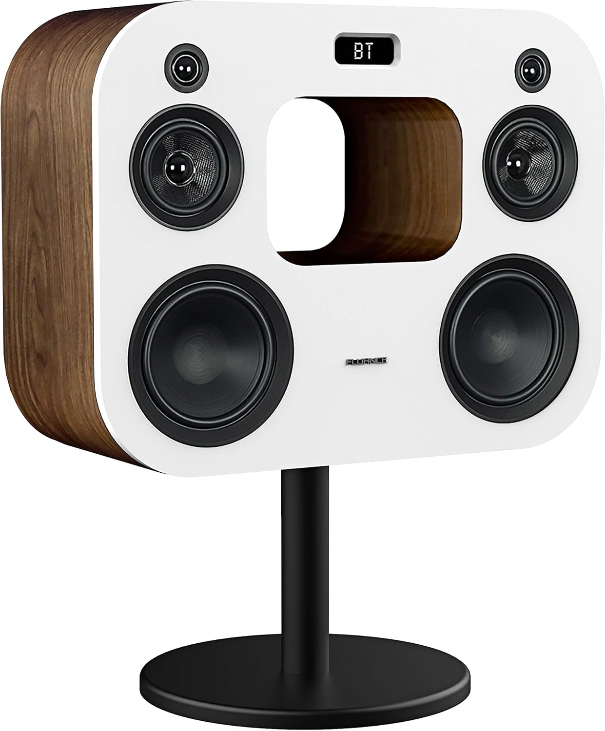 Fluance Fi70 Three-Way Wireless High Fidelity Music System with Powerful Amplifier & Dual 8" Subwoofers (Black Ash)