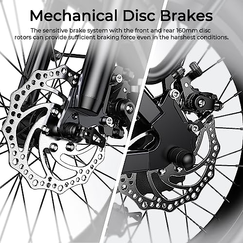 SOHAMO M3 Electric Mountain Bike for Adults, 1500W Peak Motor 30mph Electric Bike, 26"*4" Fat Tire Ebike w/ 48V 15/20AH Removable Battery, 40/60 Miles 7-Speed Gears E Bike for Dirt Sandy Snow Offroad