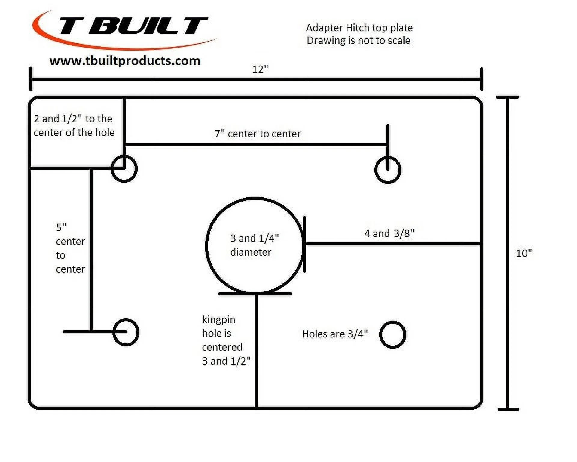 T Built 15" Fifth Wheel to Gooseneck Adapter with Self-Latching Coupler