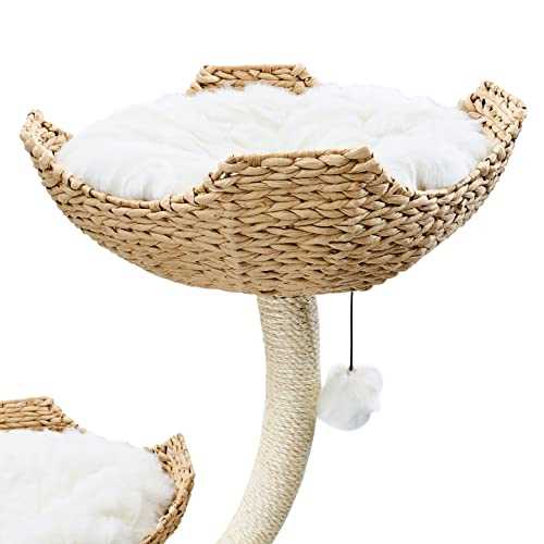 Mau Ivy Modern Cat Tree, White - Pet Supplies online store