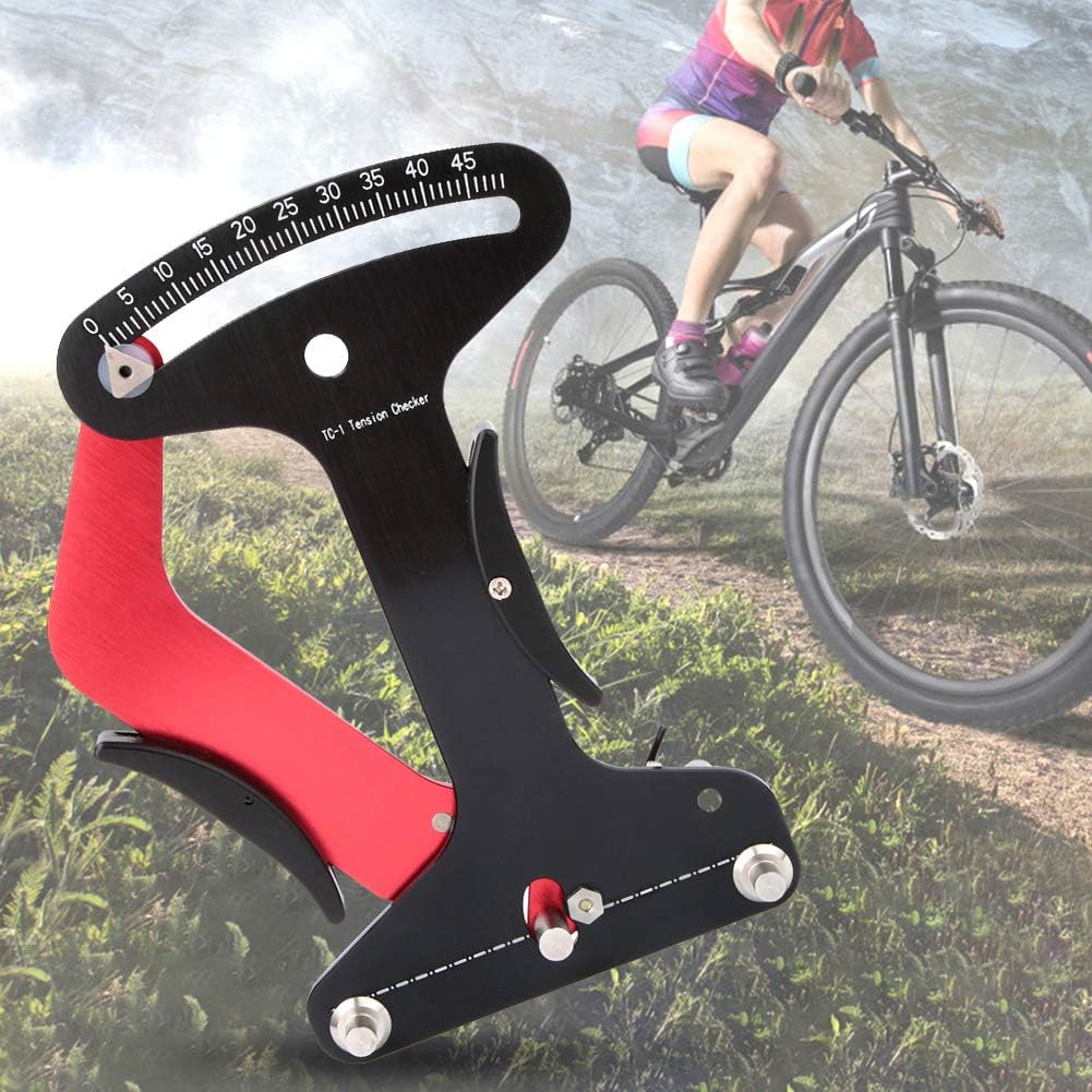 Bicycle Spoke Tension Meter Tool, Aluminum Alloy Bicycle Wheel Tool Wire Tension Adjustment Tool Bike Accessory
